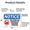 Signmission No Food Or Drink At Solder Station, 24 in W x Rectangle, Plastic OS-2PACK-NS-P-1824-L-14587 - alternate 2